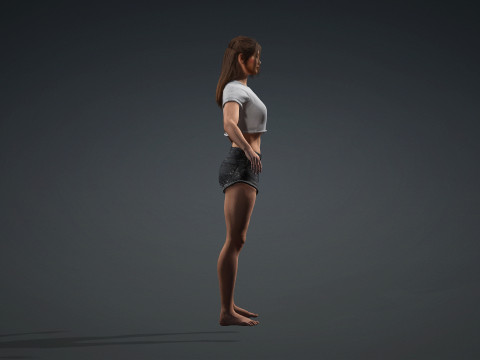Realistic 3D Character Model for Digital Experiences 3Dモデル
