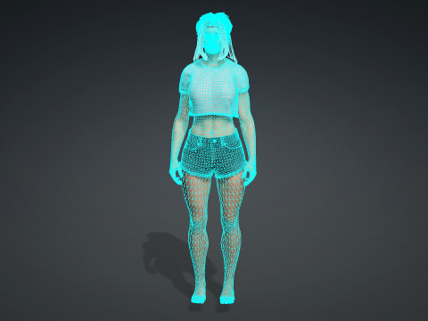 Realistic 3D Character Model for Digital Experiences 3Dモデル