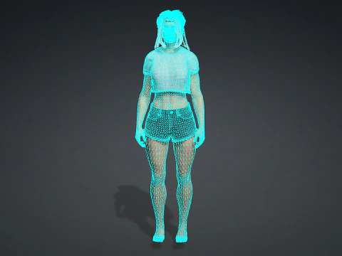 Realistic 3D Character Model for Digital Experiences 3D Model