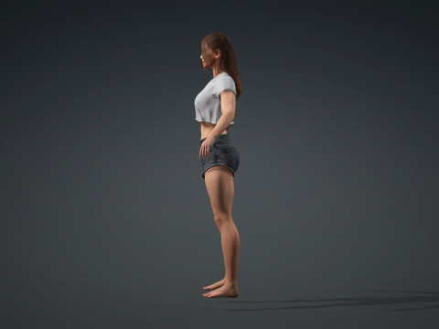 Realistic 3D Character Model for Digital Experiences 3Dモデル