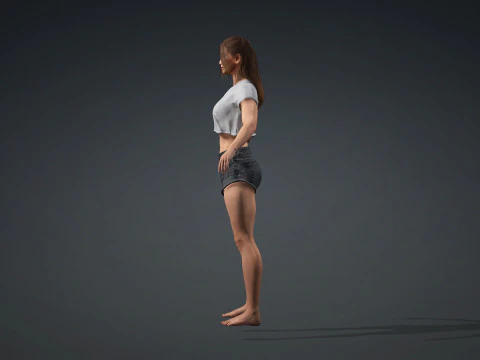 Realistic 3D Character Model for Digital Experiences 3D Model