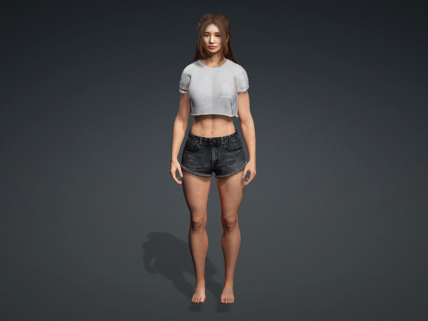 Realistic 3D Character Model for Digital Experiences 3Dモデル
