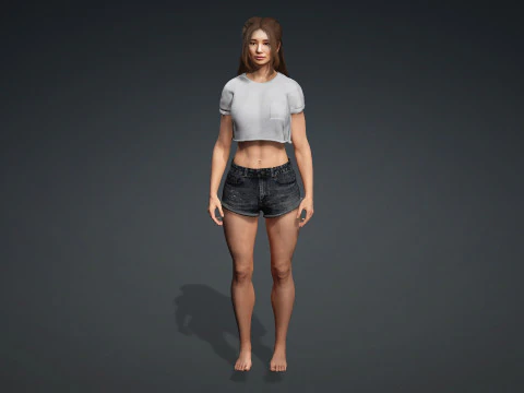 Realistic 3D Character Model for Digital Experiences 3D Model