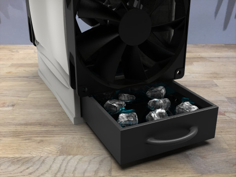 Homemade air conditioner suitable for 3D printing Model Cetak 3D