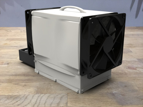Homemade air conditioner suitable for 3D printing Model Cetak 3D