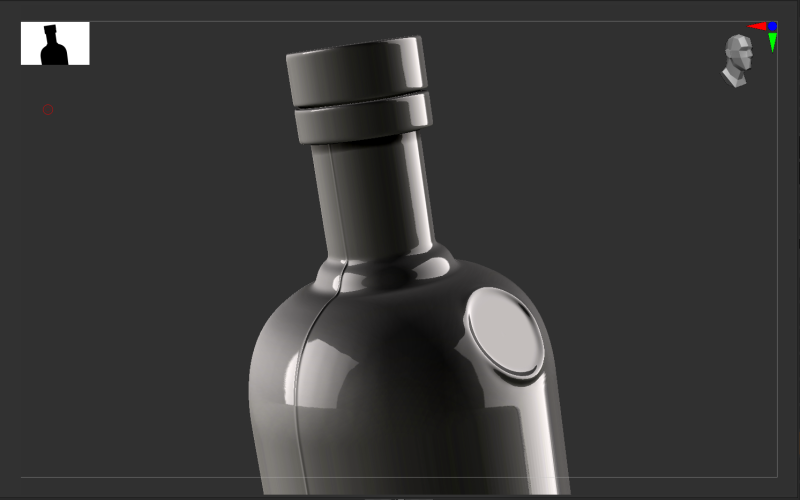 Absolute Vodka 70cl - Real Scale High Quality VR - AR - low-poly Modelo 3D .c4d .max .obj .3ds .fbx .stl .blend