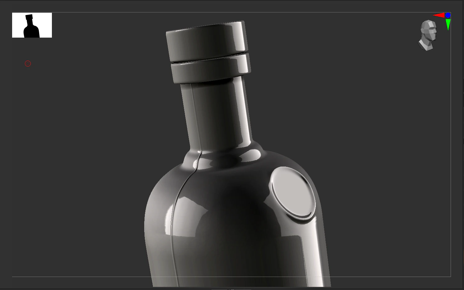 Absolute Vodka 70cl - Real Scale High Quality VR - AR - low-poly 3D Model .c4d .max .obj .3ds .fbx .stl .blend