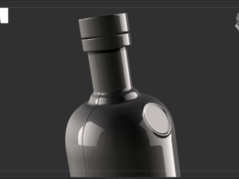 Absolute Vodka 70cl - Real Scale High Quality VR - AR - low-poly 3D Модель