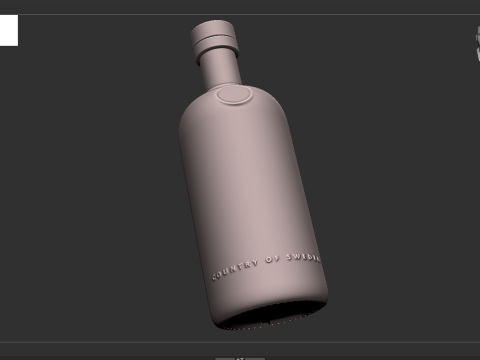 Absolute Vodka 70cl - Real Scale High Quality VR - AR - low-poly Modelo 3D