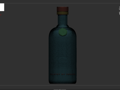 Absolute Vodka 70cl - Real Scale High Quality VR - AR - low-poly Modelo 3D