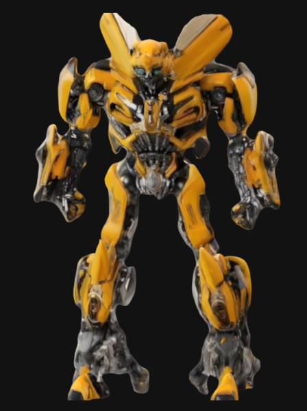 The Yellow Warrior Model 3D .c4d .max .obj .3ds .fbx .stl .blend 