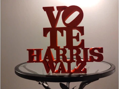 Vote Harris Walz 3D Print Model
