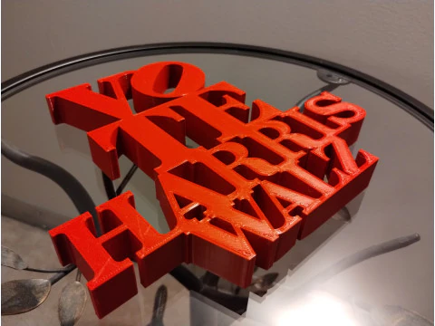 Vote Harris Walz 3D Print Model