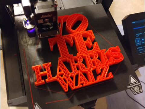 Vote Harris Walz Model Cetak 3D