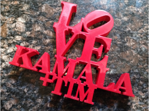 Love Kamala Tim Modelo de impresión 3D