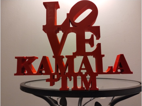 Love Kamala Tim Model Cetak 3D