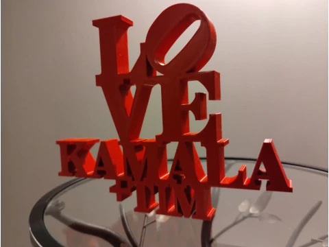 Love Kamala Tim 3D Print Model