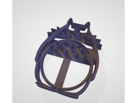 Cookie Cutter Totoro 3D Model