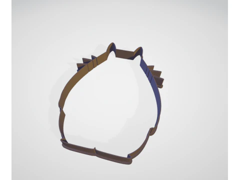 Cookie Cutter Totoro 3D Model