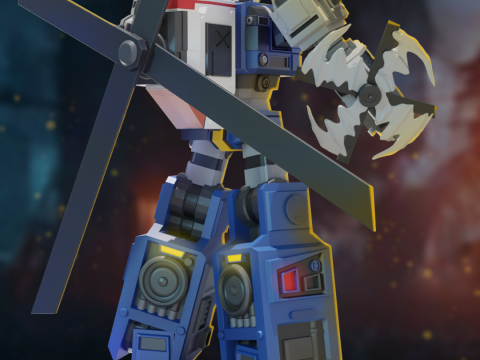 Cop-Tur Challenge of the Gobots 3D प्रिंट मॉडल