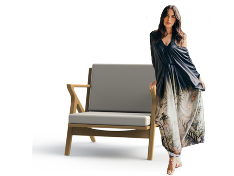 Lounge chair kujja 01 Model 3D