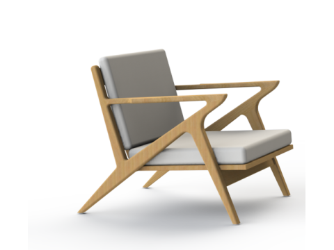 Lounge chair kujja 01 Model 3D