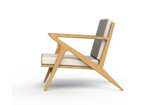 Lounge chair kujja 01 Model 3D