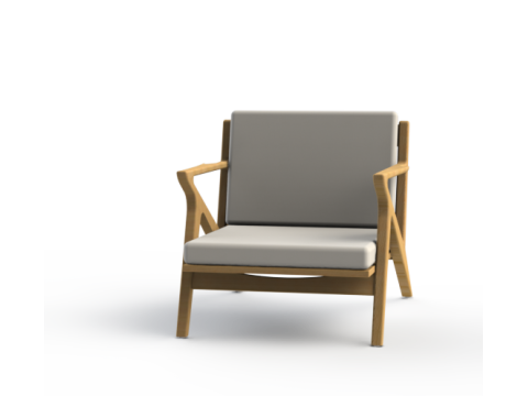 Lounge chair kujja 01 Model 3D