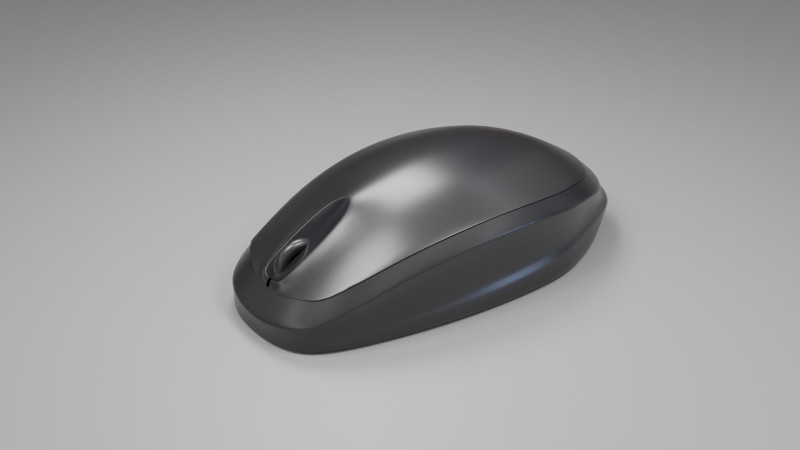 WIRELESS MOUSE Model 3D .c4d .max .obj .3ds .fbx .stl .blend 