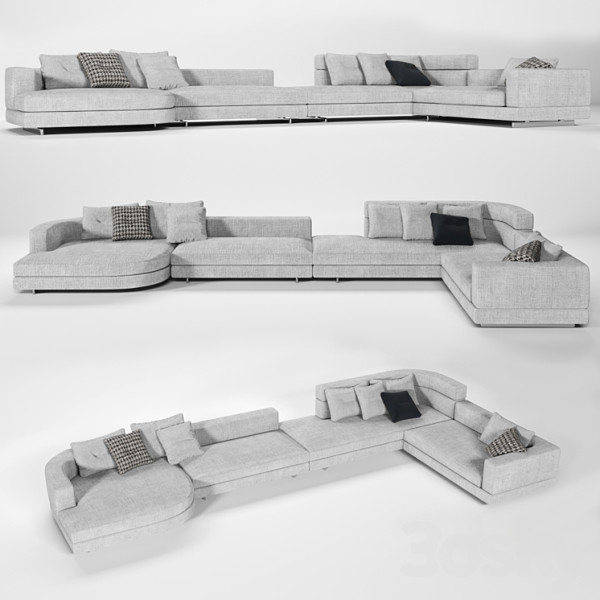 Alexander Sofa 3Dモデル .c4d .max .obj .3ds .fbx .stl .blend 