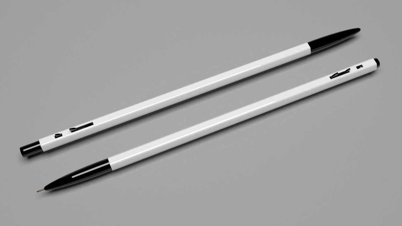 BlackPen 3D Model .c4d .max .obj .3ds .fbx .stl .blend 