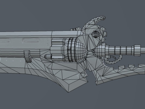 GunBlade 3D Model