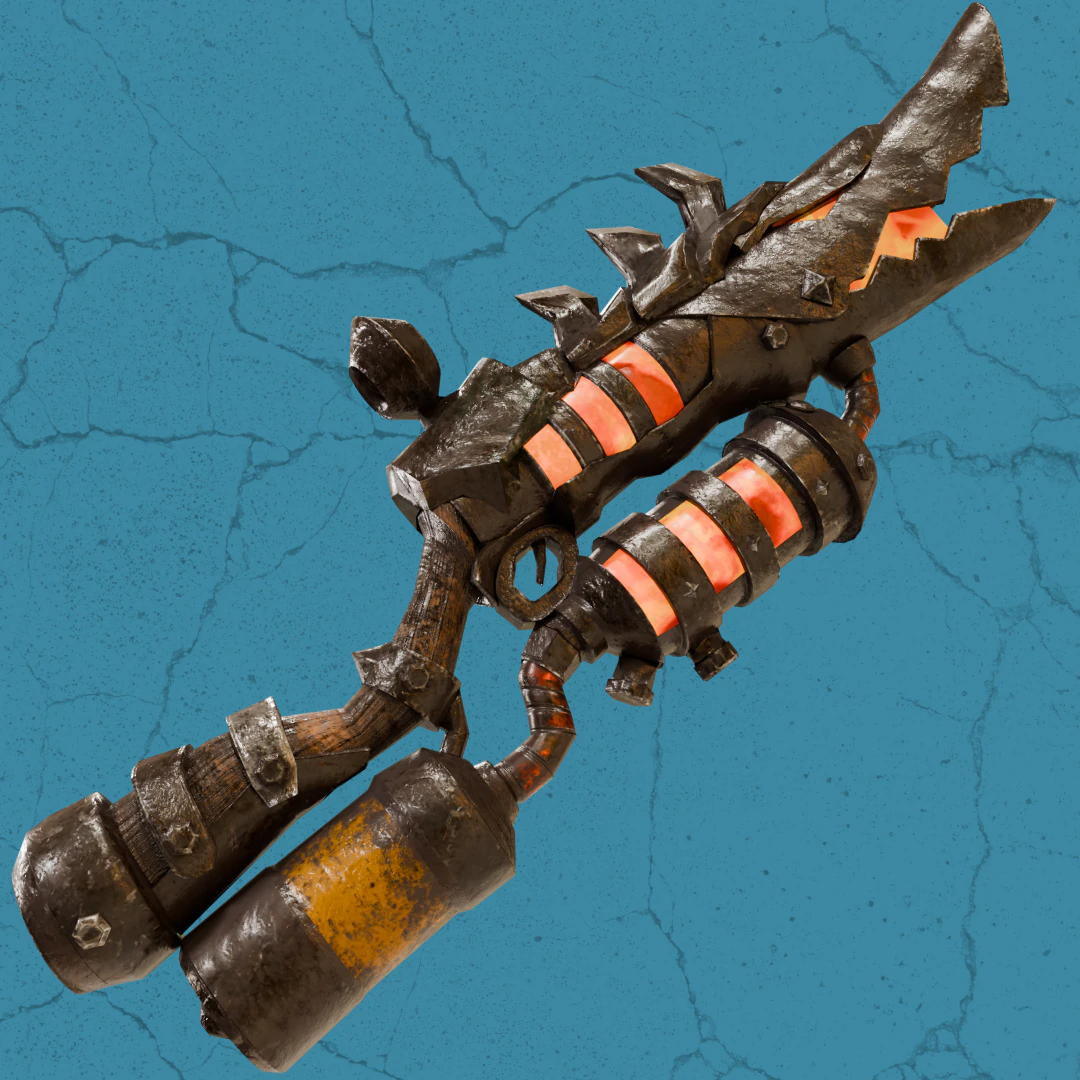 Firegun 3D Model .c4d .max .obj .3ds .fbx .stl .blend 