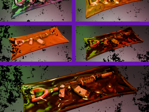 Assault rifle 3D Model