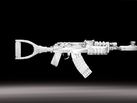 Assault rifle Modello 3D