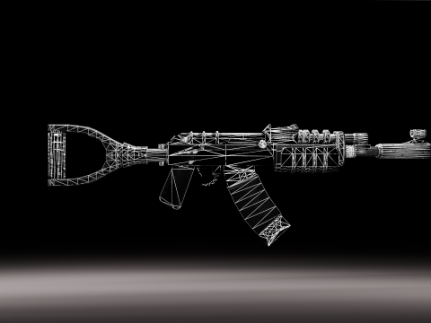 Assault rifle Modello 3D