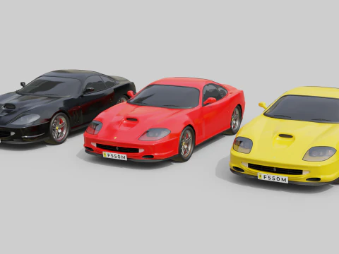 Ferrari 550 Maranello 3D Model