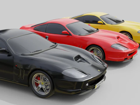 Ferrari 550 Maranello 3D Model
