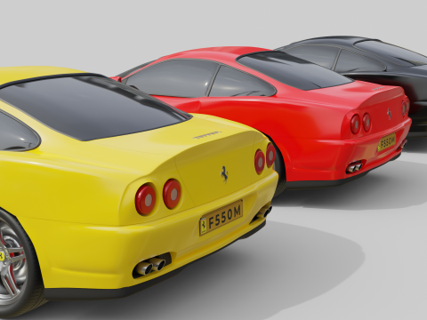 法拉利 550 马拉内罗 3D 模型