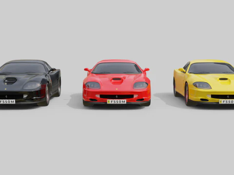 Ferrari 550 Maranello 3D Model