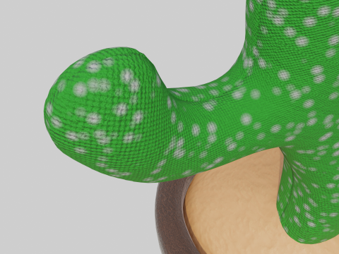 Dancing Cactus Toy - Rigged and Animated 3D Model