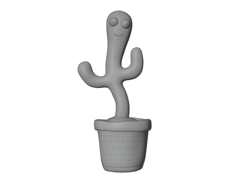 Dancing Cactus Toy - Rigged and Animated 3D Model