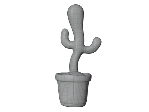 Dancing Cactus Toy - Rigged and Animated 3D Model
