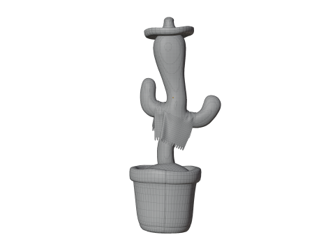 Mexican Dancing Cactus Toy - Rigged and Animated 3D Модель