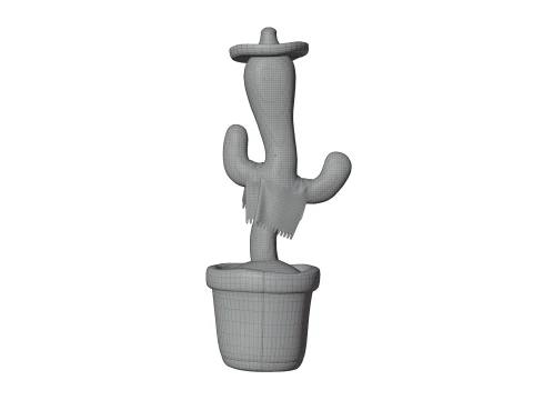 Mexican Dancing Cactus Toy - Rigged and Animated 3D Model