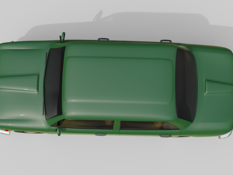 Low-Poly Vintage Sedan Car Game-Ready and Render Asset Modèle 3D