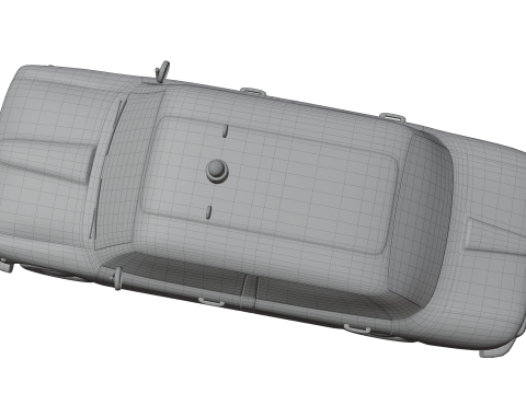 Low-Poly Vintage Police Car Game-Ready and Render Asset Model 3D