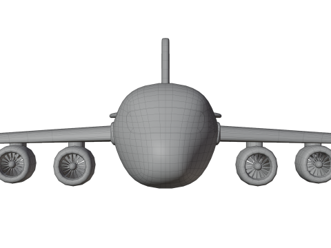 Cartoon Plane 3D 模型