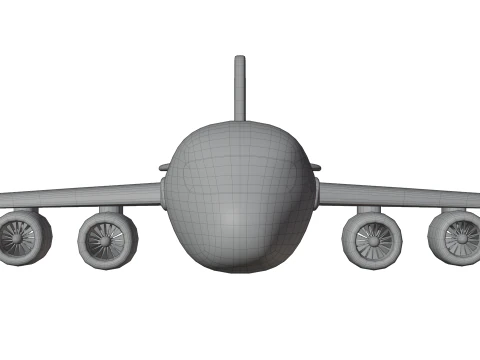 Avi&atilde;o de desenho animado Modelo 3D