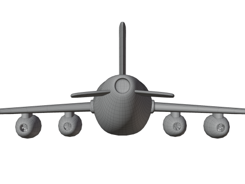 Cartoon Plane 3D 模型